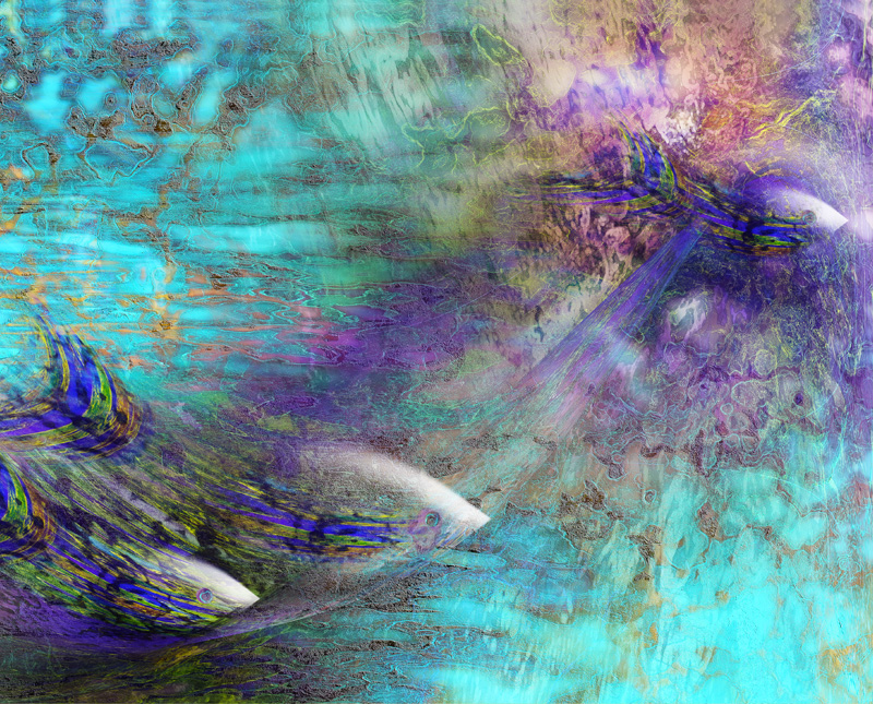 Abstract Fish Digital Art