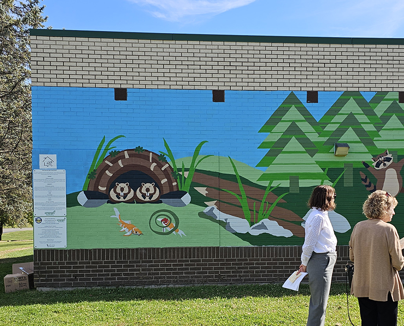 Alphabet mural